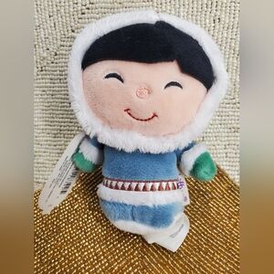 Cute Plush Eskimo Doll - Blue, White, Green